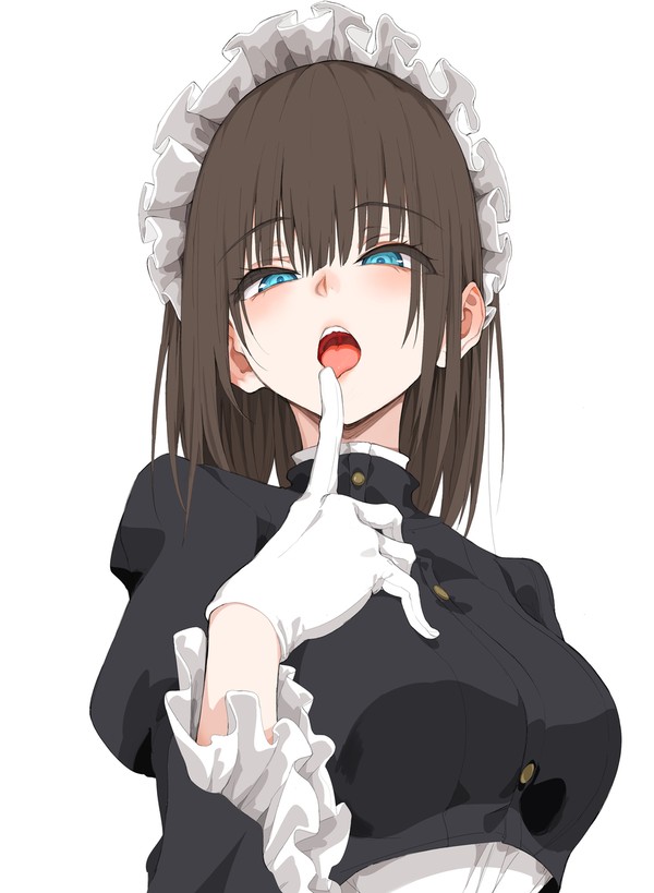 挑発的なメイド