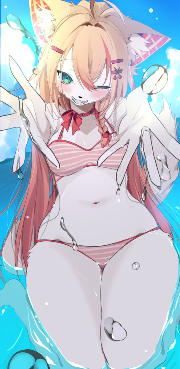 二人っきりのバカンス🥰😻(Skeb依頼品)