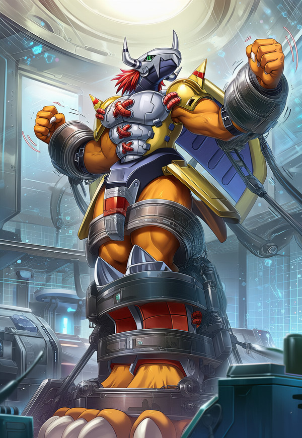 [AI] ウォーグレイモン くすぐり