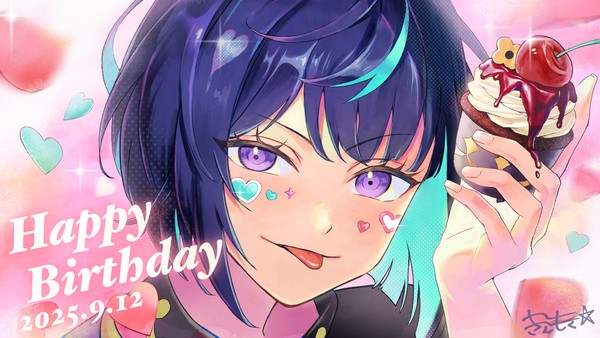 エスくん誕生日おめでとう🦄🧁