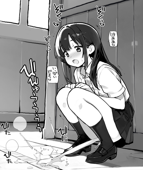 いろんな所で水を撒く少女達