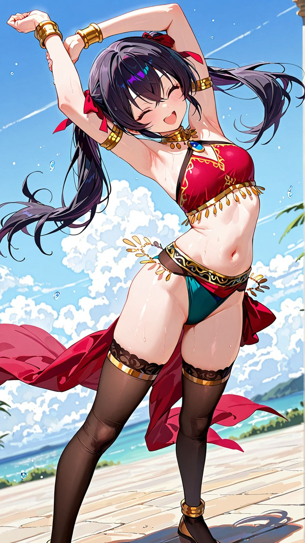 伸び～♪