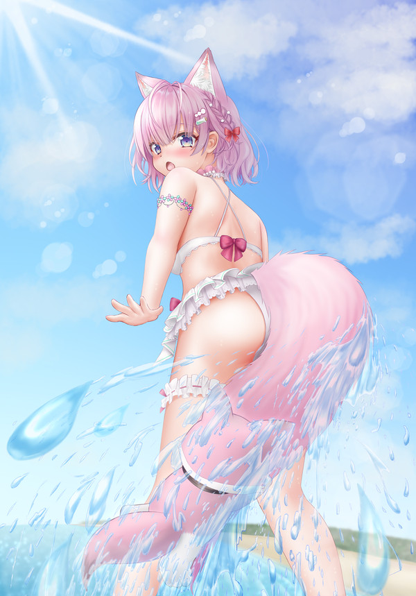 尻尾で釣り