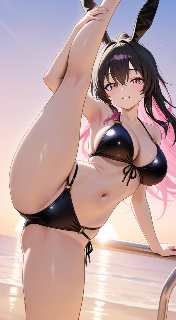 泳裝姿勢