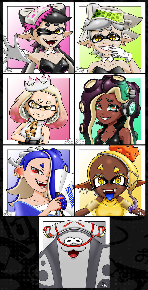 Splatoon idols icons
