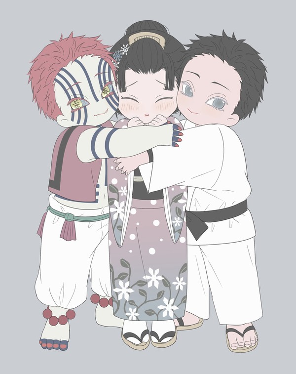 挟まれる恋雪ちゃん