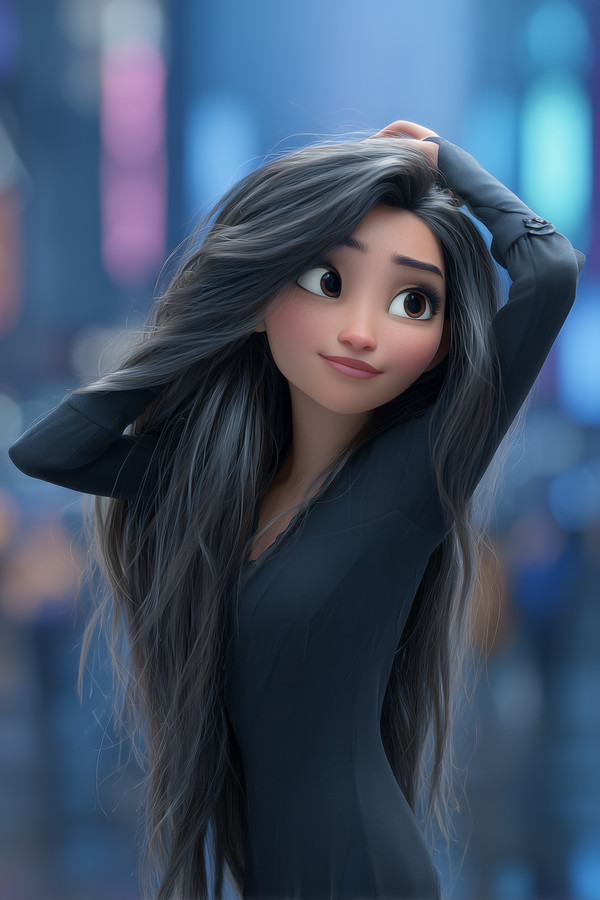 Fixing Her Hair