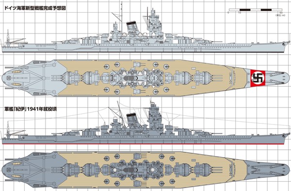 ドイツ新型戦艦(完成予想図)
