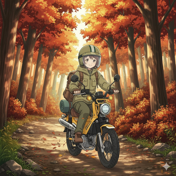 クロスカブで秋のロソツー