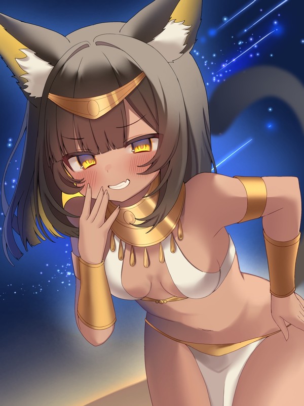 エジプト褐色猫耳ロリ