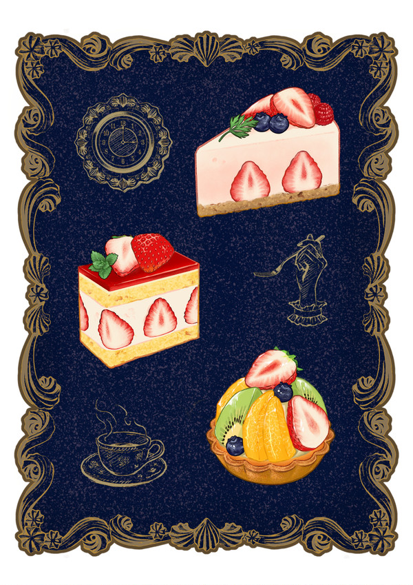 3つのケーキ
