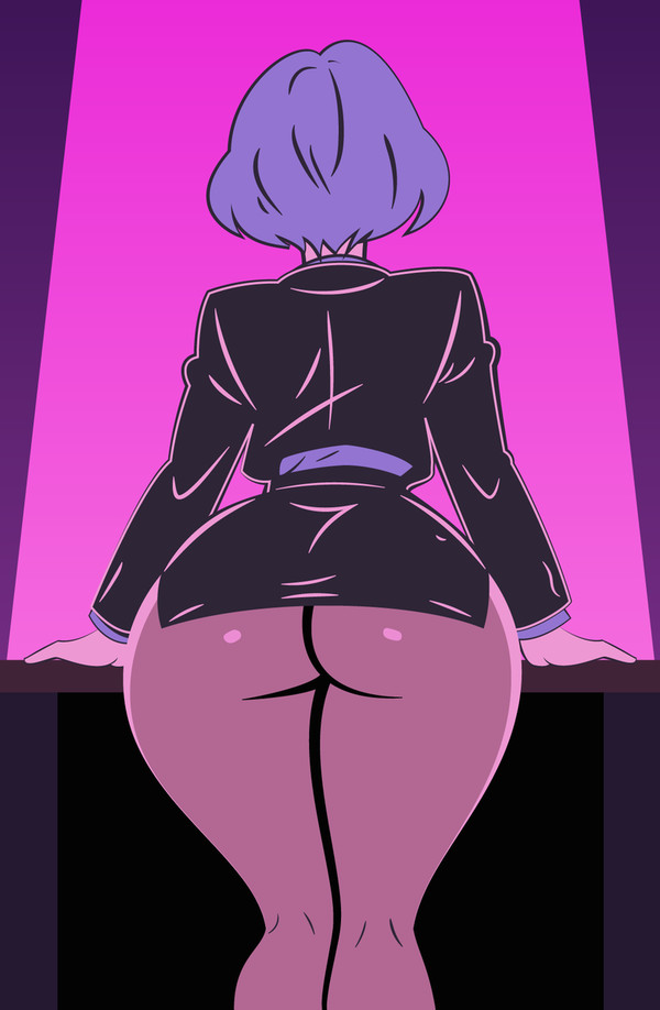 Purple girl illustration