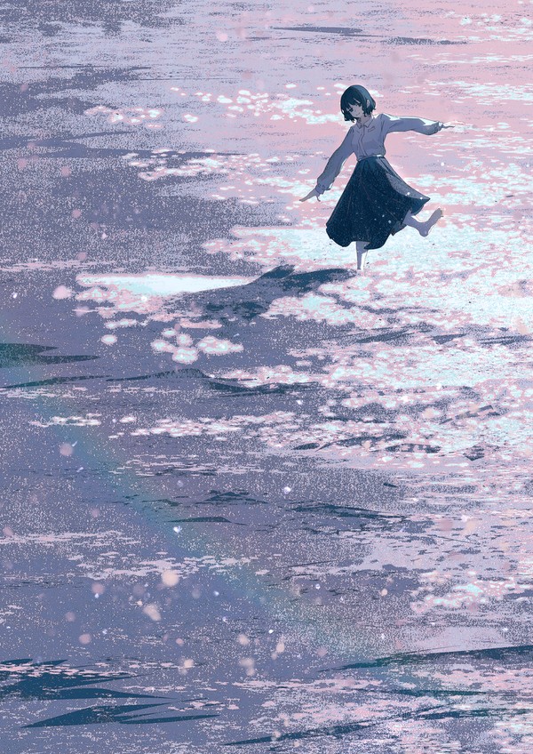 紫の海
