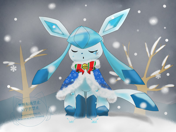 ほろほろと流るる涙は雪と共に消えゆく。