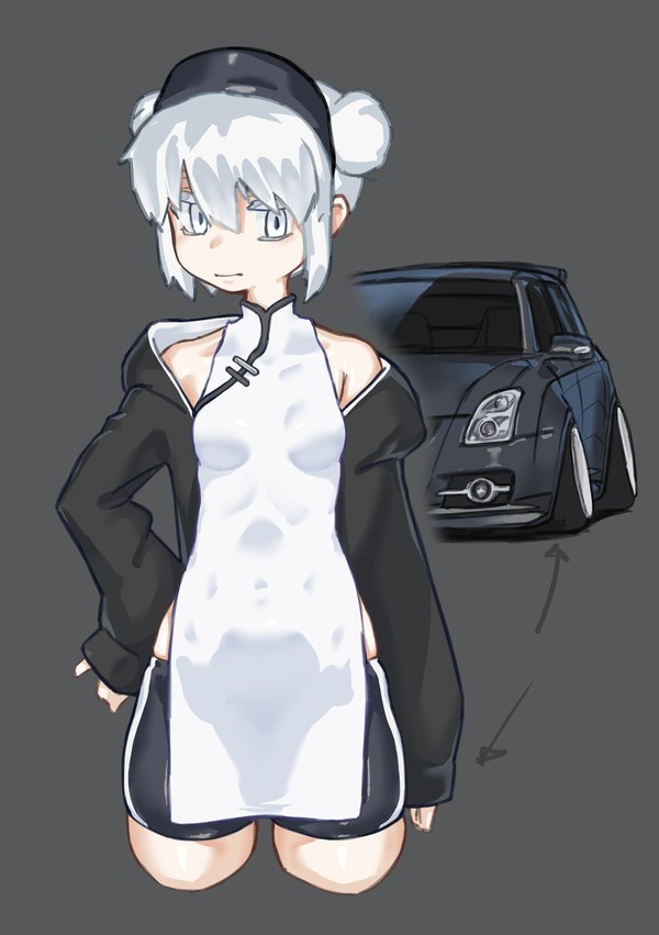 スリットからあふれるふともも