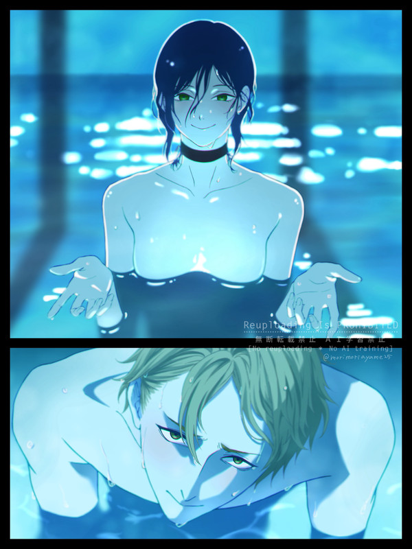 夜のプール