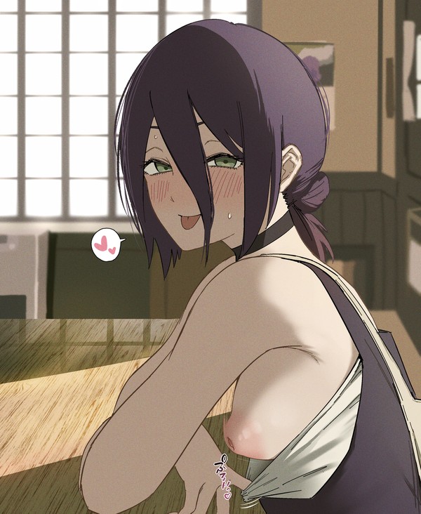 こっそりおっぱい見せてくれるレゼ