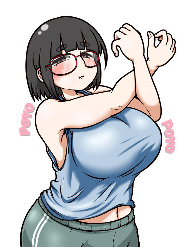 ポヨポヨお姉さん、二の腕もポヨポヨ