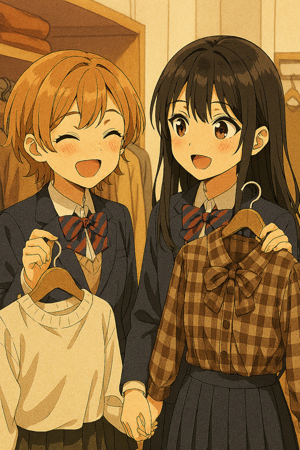 洋服屋でウィンドウショッピング