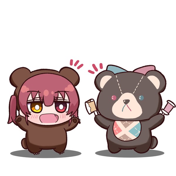 クマリンと新たなクマ友達