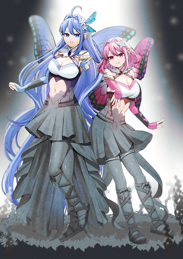 【石化漫画】妖精五姉妹の像 - 1/4