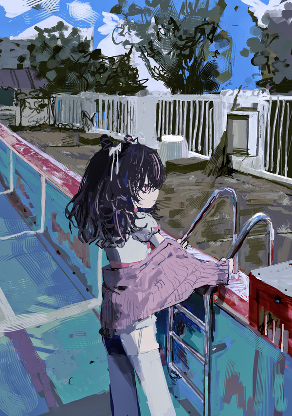 秋のプール - 1/1