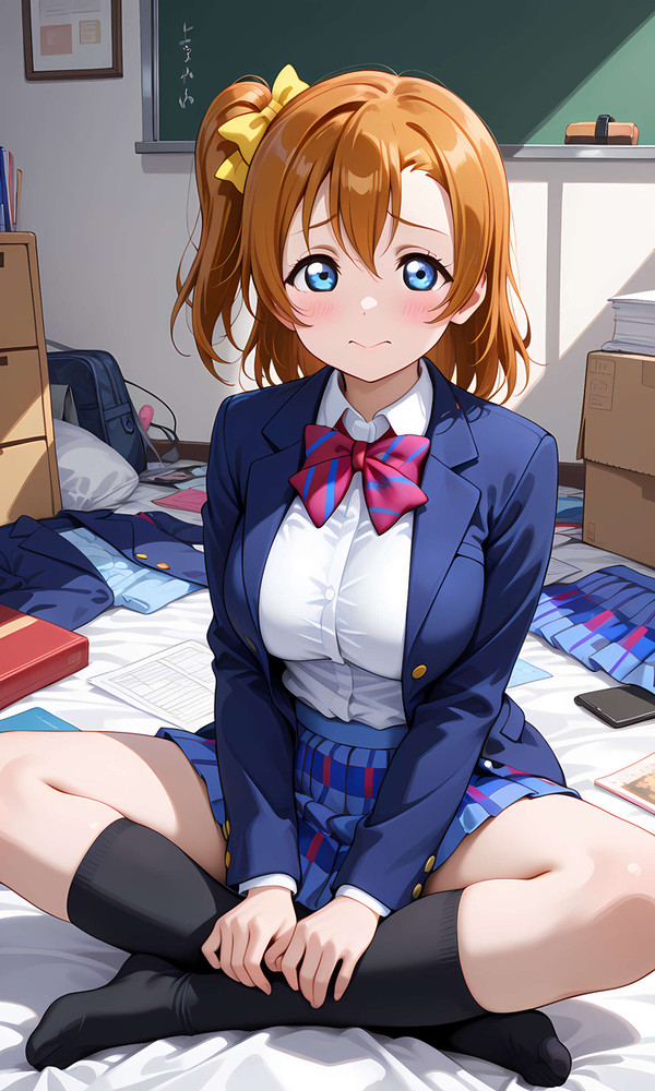 25/10/14 作成しているキャラで、音ノ木坂学園制服