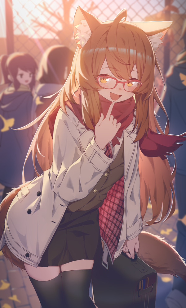 舞う紅葉、君に朝が降る
