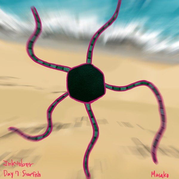 Inktober Day 7: Starfish