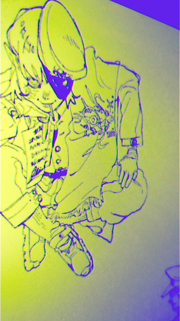 描き途中の絵②