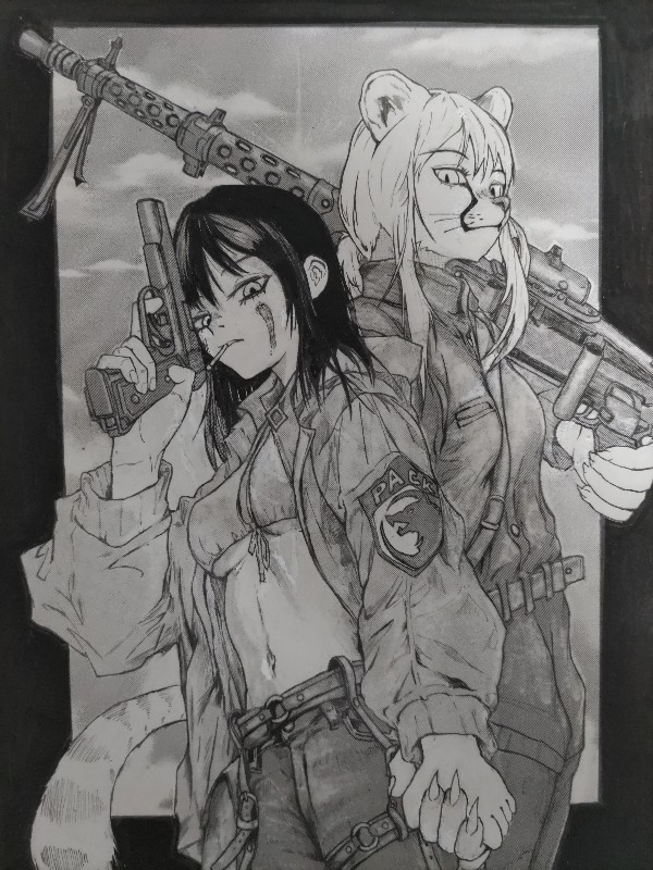 チーターと少女