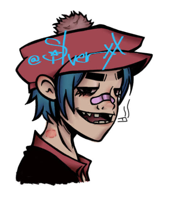 2-D and Murdoc {Gorillaz}