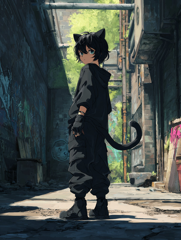 黒猫擬人化