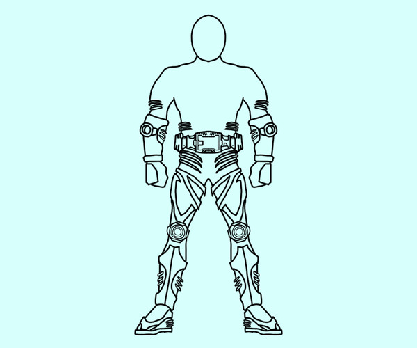 オリジナルミラーライダー テンプレート (男性)