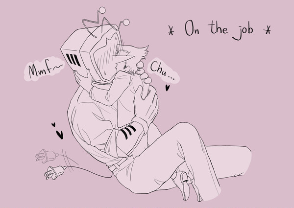 Secretly kissing at work😚💦💦