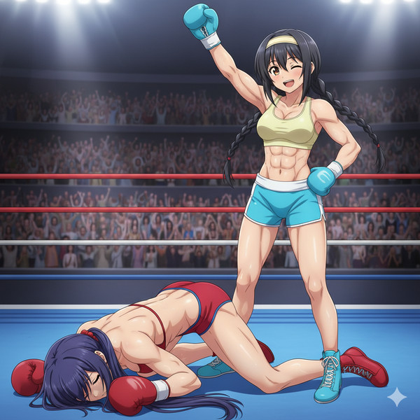 須原なぎさ VS メイ・ウェン: ノックダウン 2