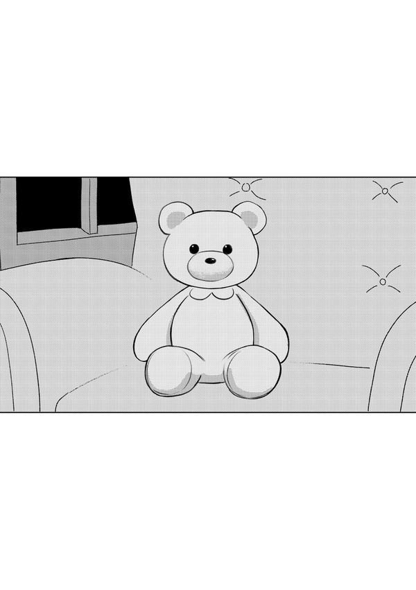 夏芽ちゃんの部屋のぬいぐるみのクマさん