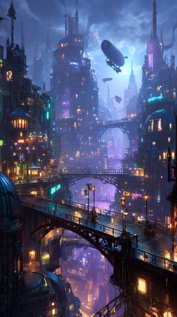 幻想風景シリーズ①：機械都市