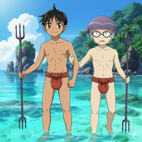 推し2人を無理やりツーショットにした