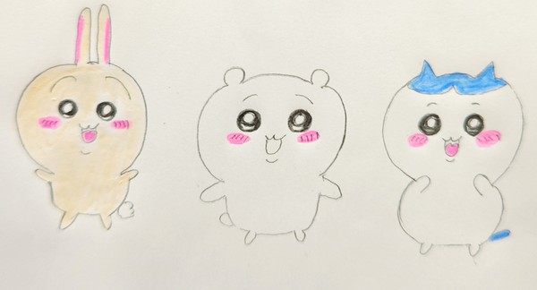 ちいかわ(ちいかわ、ハチワレ、うさぎ)