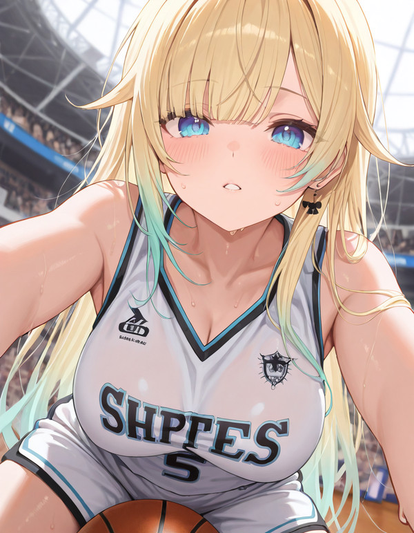 色々なスポーツをする藍沢エマ