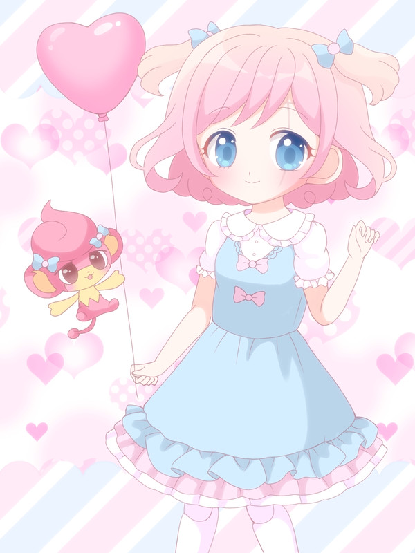 ハート風船リカちゃんとルビーちゃん🩷
