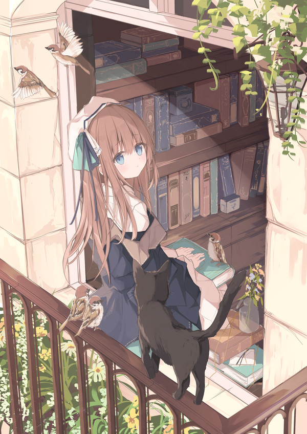 本と女の子