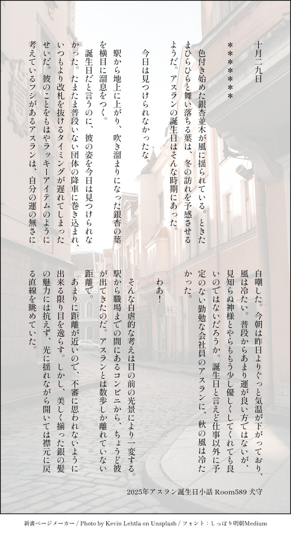 アスラン誕生日小話③