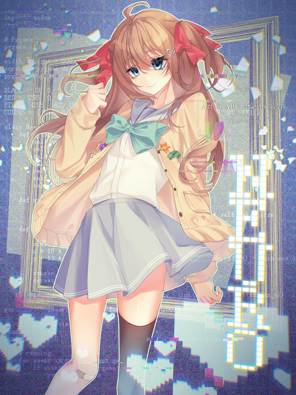 Neuro-chan from the cyber ocean