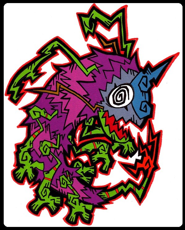 地を這う毛虫ドラゴン