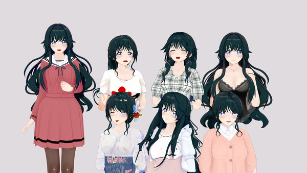 Waguri with her new hairs