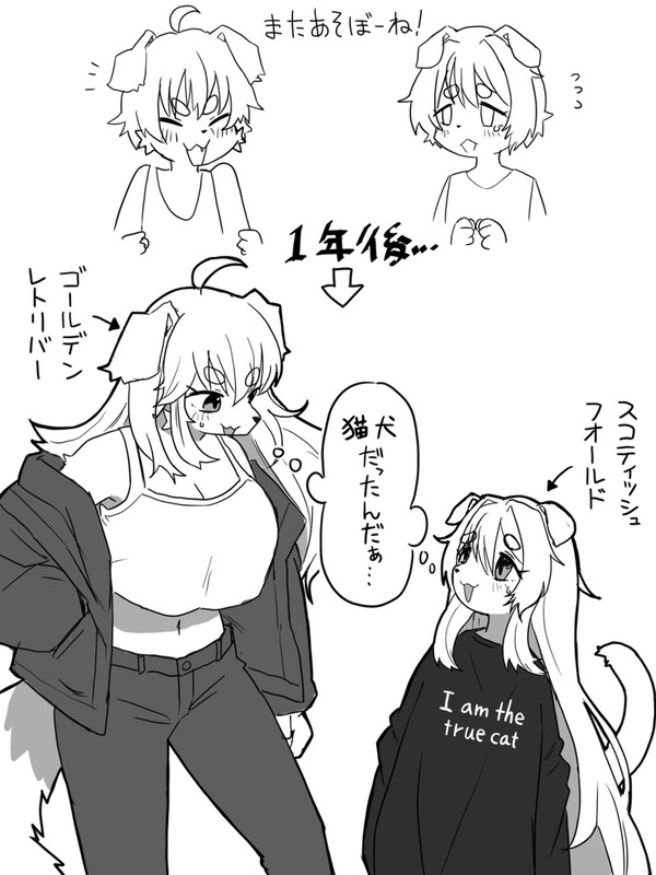 ケモノが1年後に再会するやつ