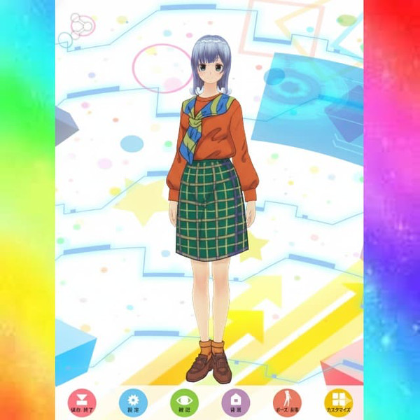 リゾートタウンの女性シェフさんに紙製のきせかえ画像を着せてみた