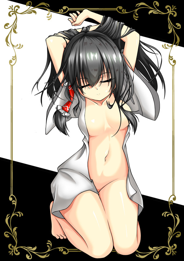 寝起きな霊夢さん